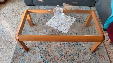 Tavolino con vetro per soggiorno 