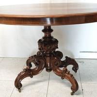 Antico Tavolo Francese Epoca Luigi Filippo Mogano