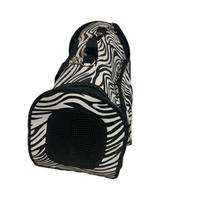 Borsa trasportino zebrata per gatto o cane