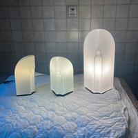 Tre lampade Leucos in vetro di Murano