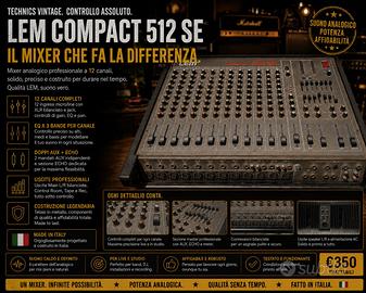 Mixer LEM Compact 512 SE 12 canali vintage