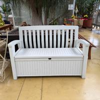 PATIO STORAGE BENCH bianco