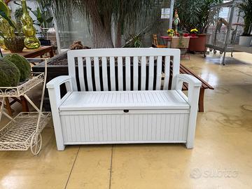 PATIO STORAGE BENCH bianco