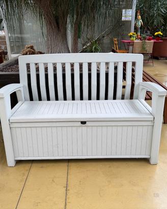 PATIO STORAGE BENCH bianco