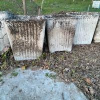 Vasi da giardino in cemento vintage da esterno