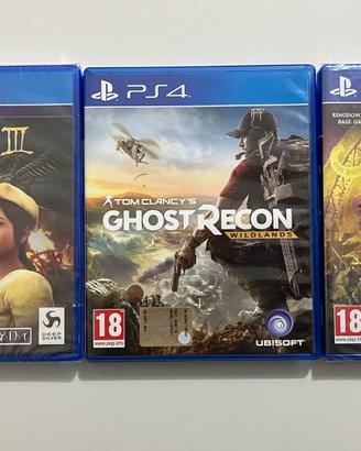 Lotto PS4: GHOST RECON, KINGDOM COME, SHENMUE 3