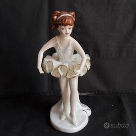 Statuina ballerina in porcellana Apulum Romania