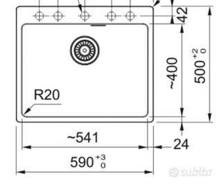 Lavandino FRANKE colore nero