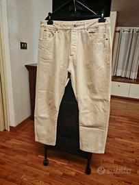 Pantalone uomo Brunello Cucinelli Beige, Cotone 50