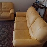 COPPIA DIVANI IN PELLE
