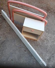 Comodino con cassetti tavarche legno letto bimba