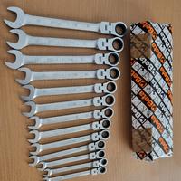 chiavi beta a cricchetto snodate 13 pezzi nuove