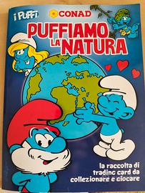 album completo con figurine dei puffi