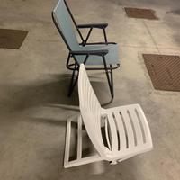 Coppia di seggiole da picnic/mare