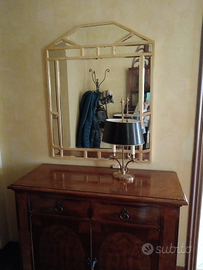 Credenza in radica con specchio