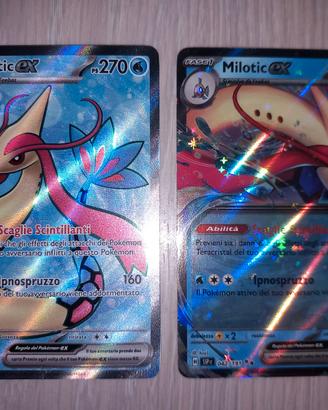 Lotto di 2 Carte Pokemon Milotic Ex 217/191 e 042