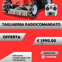 Robot tagliaerba trincia erba radiocomandato