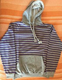 Felpa a righe con cappuccio Bugs & Humans tg.XL