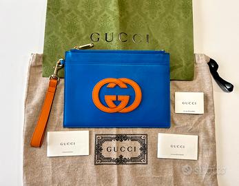 Pochette Gucci in pelle Nuova completa di dust bag