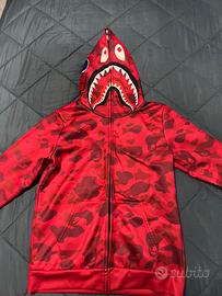 felpa e pantaloncino bape taglia S