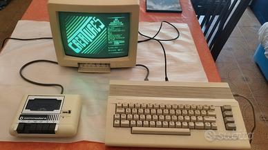 Commodore 64 c + monitor Datasette Cavi  completo 