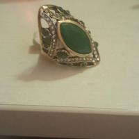 anello argento indiano con diamante