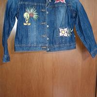 giubbotto jeans bimba 