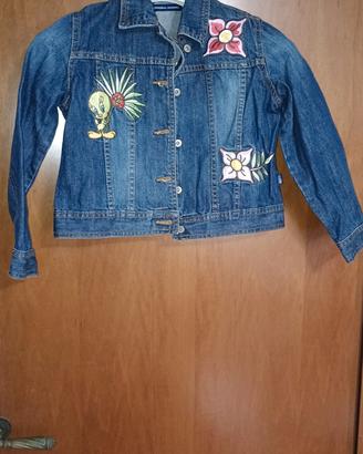 giubbotto jeans bimba 