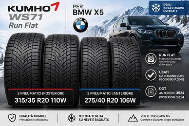4 Pneumatici Invernali Run Flat BMW X5 Kumho WS71