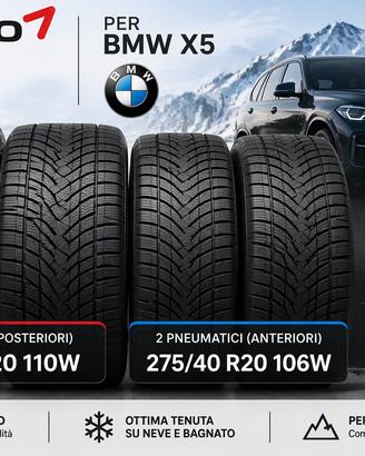 4 Pneumatici Invernali Run Flat BMW X5 Kumho WS71