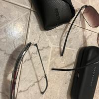 Tre tipi di occhiali suoer muovi tommy- reyban e c