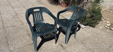set da 2 sedie da giardino