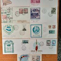 Lotto 9 buste FDC Italia ed. RE.RU.