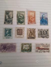 11 francobolli italiani anni 50