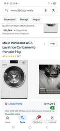 Lavatrice Miele 9 kg praticamente nuova