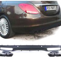 DIFFUSORE MERCEDES CLASSE C W205 SEDAN 14-18 LOOK 