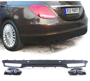 DIFFUSORE MERCEDES CLASSE C W205 SEDAN 14-18 LOOK 