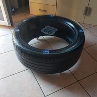 tavolino salotto Industrial gomma ruota tavolo