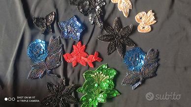 applicazioni in perline e paillettes 