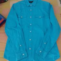 Piombo camicia turchese stile western