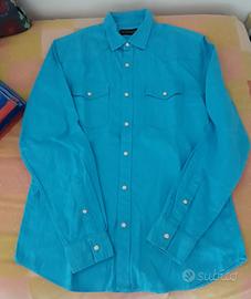 Piombo camicia turchese stile western
