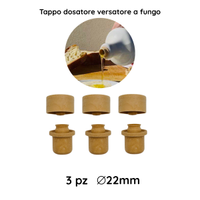 3x Tappo Versatore dosatore a fungo per Bottiglie