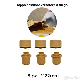 3x Tappo Versatore dosatore a fungo per Bottiglie
