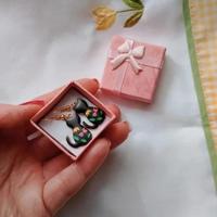 Orecchini Gattino Smaltati – Acciaio Inox Dorato 