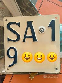 TARGA VESPA FARO BASSO ANNI 50