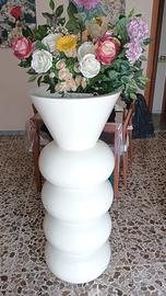 vaso bianco vetroresina 