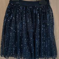 Gonna blu con paiettes