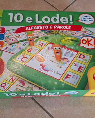 Gioco da tavola. 10 e lode alfabeto e parole