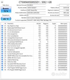 CT500MX500SSD1  Crucial MX500 500GB SSD Sata