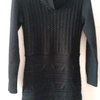 Maxi pull vestito in lana merinos e elastane S/M